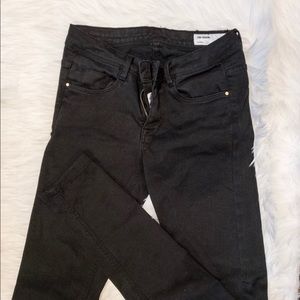 Zara Jeans TRF Denim Skinny Jeans Black Size: 00